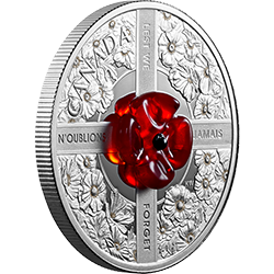 2019 Poppy Murano silver coin