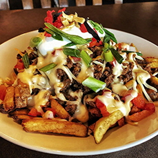 Taco beef fries from Casey's Grill Bar, Kenora, Ontario