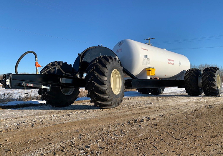  Foremost‘s first Anhydrous Ammonia Nurse Wagon built by Foremost, Lloydminster, AB