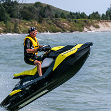 Jet skiing in Port Hope, photo by Steve Donoghue, Unsplash