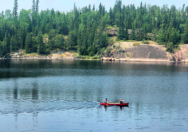Tulabi Falls Campground, Nopiming Provincial Park, Manitoba  |  Photo: Bibin Tom