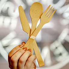 Reusable bamboo cutlery from Mortise & Tenon, Regina, Saskatchewan