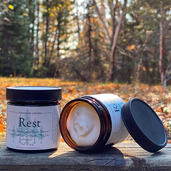 Labrador tea infused body crème from Spruced Up Labrador in Goose Bay, NL